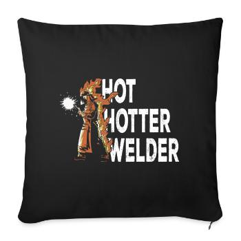 Soudeurs soudeurs - Housse de coussin décorative 45 x 45 cm - noir - Devant