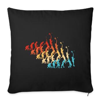 Paddle Tennis Paddle Raquette Paddle Homme - Housse de coussin décorative 45 x 45 cm - noir - Devant