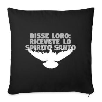 Receive Comforter - Italian - Sofa pillowcase 17,3'' x 17,3'' (45 x 45 cm) - black - Front