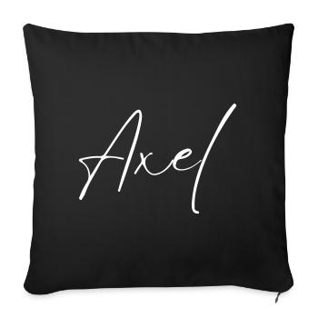 Axel Name T-Shirt Geschenk Für Männer - Sofakissenbezug 45 x 45 cm - Schwarz - Vorne