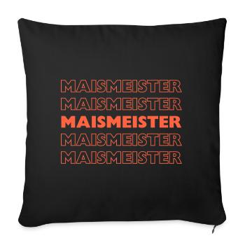 Maismeister - Sofakissenbezug 45 x 45 cm - Schwarz - Vorne