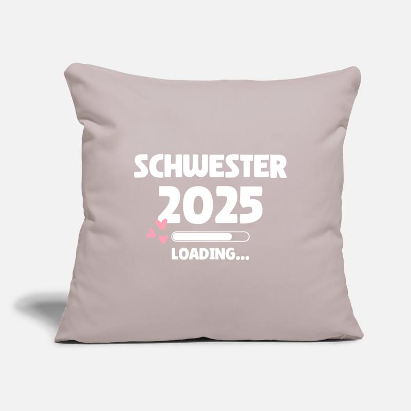 Schwester 2025 Loading Sofakissenbezug 45 x 45 cm
