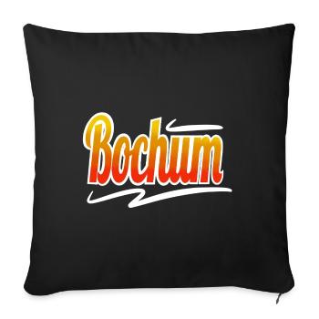 Bochum - Housse de coussin décorative 45 x 45 cm - noir - Devant