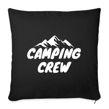 Équipe de camping - Housse de coussin décorative 45 x 45 cm - noir - Devant