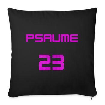 Digital Design Digital PSALM 23 - Sofa pillowcase 17,3'' x 17,3'' (45 x 45 cm) - black - Front