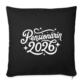 Pensioner 2026 - Sofa pillowcase 17,3'' x 17,3'' (45 x 45 cm) - black - Front