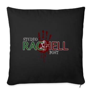 Studio RacHell Post - Sofa pillowcase 17,3'' x 17,3'' (45 x 45 cm) - black - Front