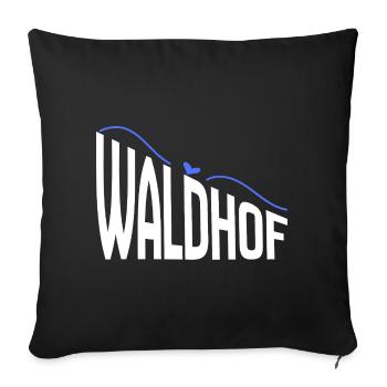 Waldhof - Sofa pillowcase 17,3'' x 17,3'' (45 x 45 cm) - black - Front