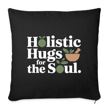 Certified Clinical Herbalism Soulful Wellness  - Sofa pillowcase 17,3'' x 17,3'' (45 x 45 cm) - black - Front