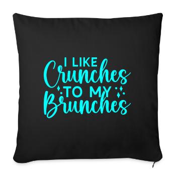 Fitness Motivation Bodybuilder Like Crunches - Sofakissenbezug 45 x 45 cm - Schwarz - Vorne