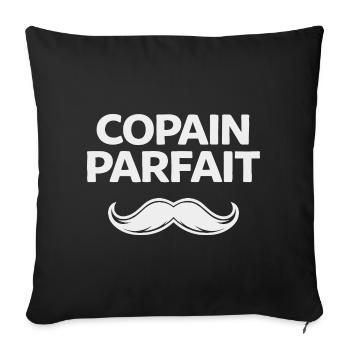 Perfect Boyfriend Humor Gift Man Mustache - Sofa pillowcase 17,3'' x 17,3'' (45 x 45 cm) - black - Front