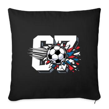 67 Football Six Seven Gen Alpha Viral Trend - Sofa pillowcase 17,3'' x 17,3'' (45 x 45 cm) - black - Front
