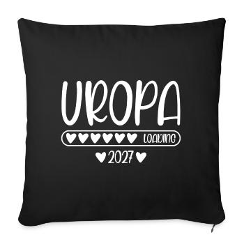 Chargement arrière-grand-père 2027 - Housse de coussin décorative 45 x 45 cm - noir - Devant