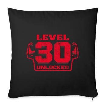 Cadeau d’anniversaire de bodybuilding pour hommes - Housse de coussin décorative 45 x 45 cm - noir - Devant