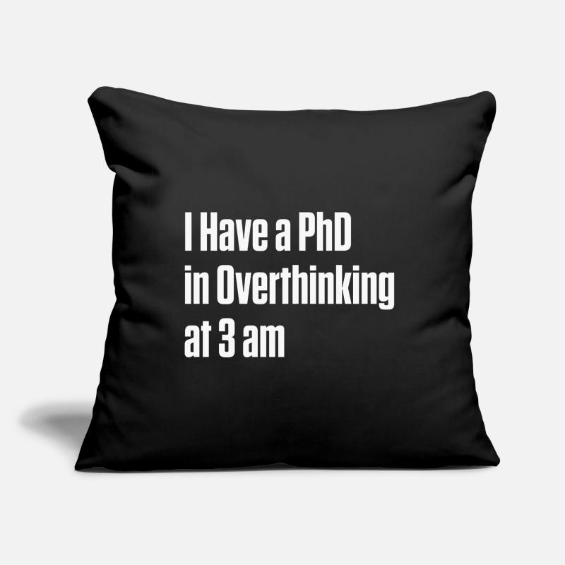 overthinking, neurodivergent, ADHD insomnia, AuDHD Sofa pillowcase 17,3'' x 17,3'' (45 x 45 cm)
