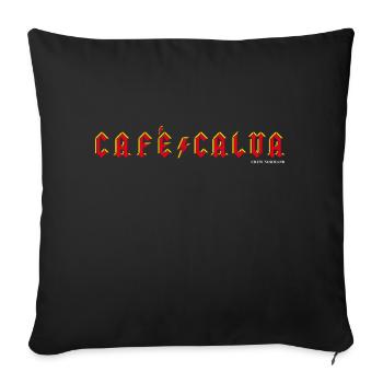 café/calva - Housse de coussin décorative 45 x 45 cm - noir - Devant