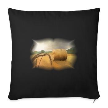 Ernte - Sofakissenbezug 45 x 45 cm - Schwarz - Vorne
