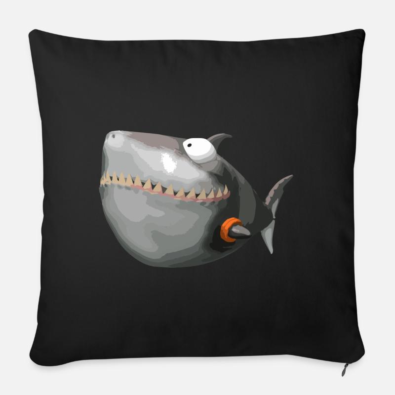SharkMops - Sofa pillowcase 17,3'' x 17,3'' (45 x 45 cm) - black