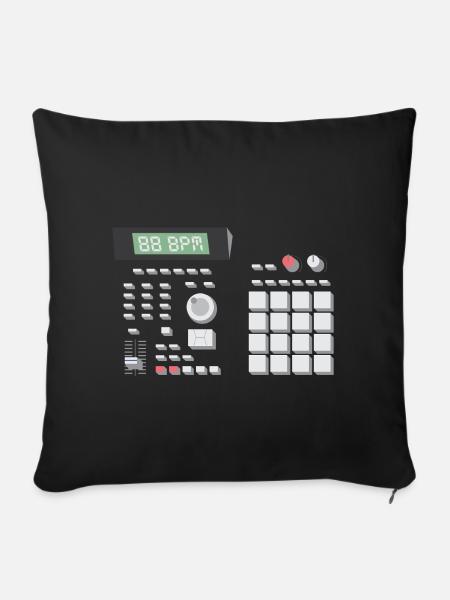 88 BPM MPC 2000 - Sofa pillowcase 17,3'' x 17,3'' (45 x 45 cm) - black