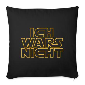 Ich war's nicht - Sofakissenbezug 45 x 45 cm - Schwarz - Vorne