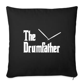 The Drumfather Drummer Drum Sticks - Housse de coussin décorative 45 x 45 cm - noir - Devant