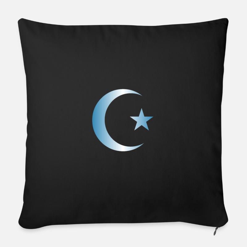 türkisch symbol - Sofakissenbezug 45 x 45 cm - Schwarz