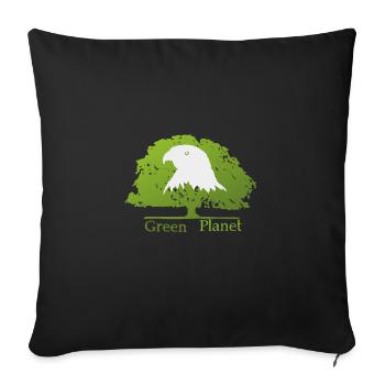 save the planet - Sofakissenbezug 45 x 45 cm - Schwarz - Vorne