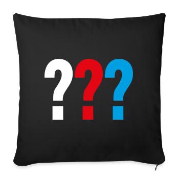 Die Drei ??? Logo - Sofakissenbezug 45 x 45 cm - Schwarz - Vorne