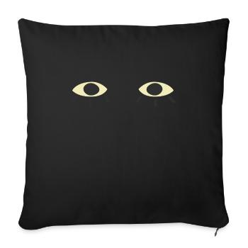 Eyes - Sofa pillowcase 17,3'' x 17,3'' (45 x 45 cm) - black - Front