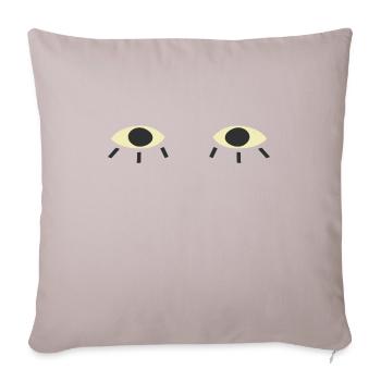 Eyes - Sofa pillowcase 17,3'' x 17,3'' (45 x 45 cm) - light taupe - Front