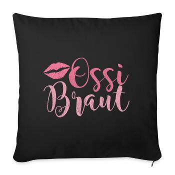 DDR Ostdeutschland Osten Ossi Ostalgie Geschenk - Sofakissenbezug 45 x 45 cm - Schwarz - Vorne