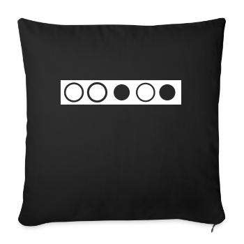 Biathlon - Housse de coussin décorative 45 x 45 cm - noir - Devant