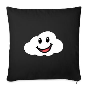 Emotions Feelings Friendly Cloud Sky Weather - Sofa pillowcase 17,3'' x 17,3'' (45 x 45 cm) - black - Front