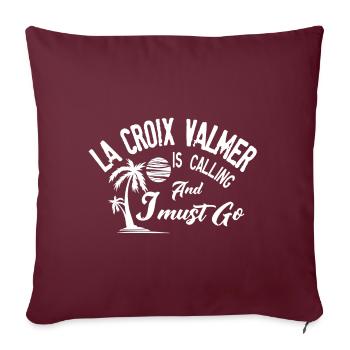 La Croix Valmer is calling - Sofa pillowcase 17,3'' x 17,3'' (45 x 45 cm) - burgundy - Front