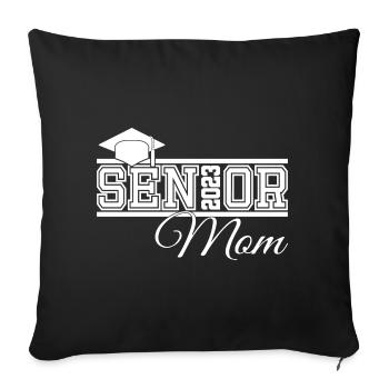 Senior 2023 Mutter Stolze Mutter von Absolventen - Sofakissenbezug 45 x 45 cm - Schwarz - Vorne