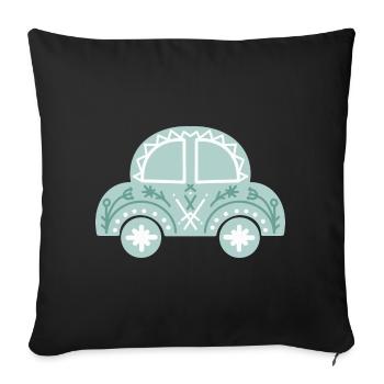 Merry Christmas Auto Pilot T-Shirt - Sofakissenbezug 45 x 45 cm - Schwarz - Vorne