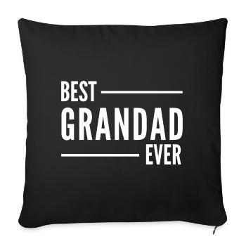 BEST GRANDAD EVER - Sofa pillowcase 17,3'' x 17,3'' (45 x 45 cm) - black - Front