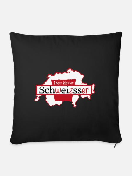 Mein kleiner? - Sofakissenbezug 45 x 45 cm - Schwarz