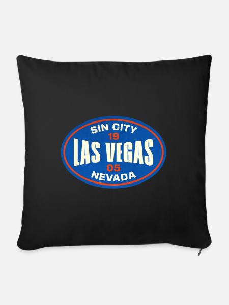Las Vegas Neon Sign Vintage Look - Sofakissenbezug 45 x 45 cm - Schwarz