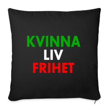 LIBERTÉ DE VIE DE LA FEMME - Housse de coussin décorative 45 x 45 cm - noir - Devant