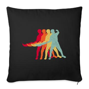 Jai Alai Sport Jai Alai Player - Sofa pillowcase 17,3'' x 17,3'' (45 x 45 cm) - black - Front