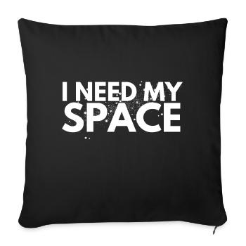 J’ai besoin de mon espace - Housse de coussin décorative 45 x 45 cm - noir - Devant