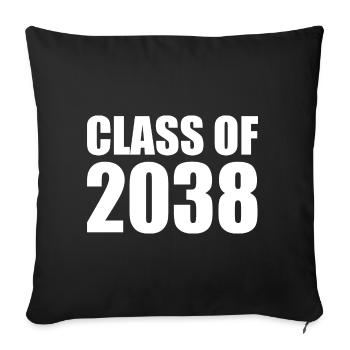 Class of 2038 - Sofa pillowcase 17,3'' x 17,3'' (45 x 45 cm) - black - Front