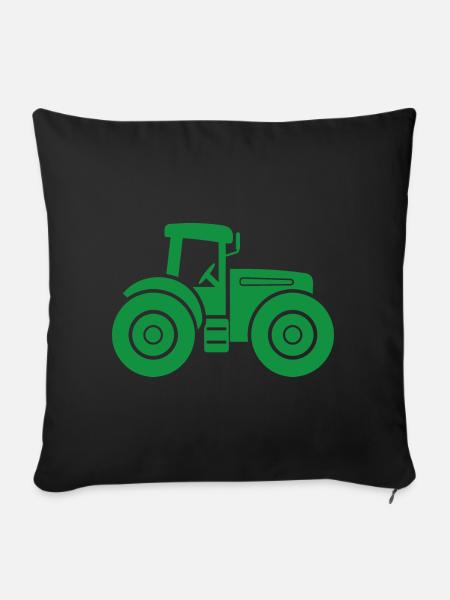 Traktor - Sofakissenbezug 45 x 45 cm - Schwarz