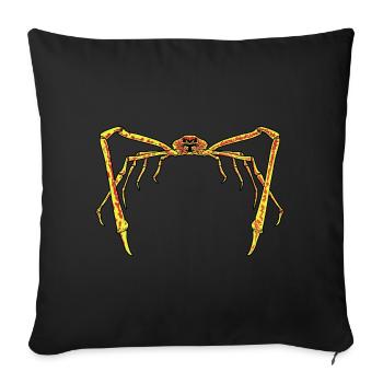 Crabe géant japonais Crabes géants Japon - Housse de coussin décorative 45 x 45 cm - noir - Devant