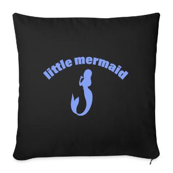 Sirène - Housse de coussin décorative 45 x 45 cm - noir - Devant