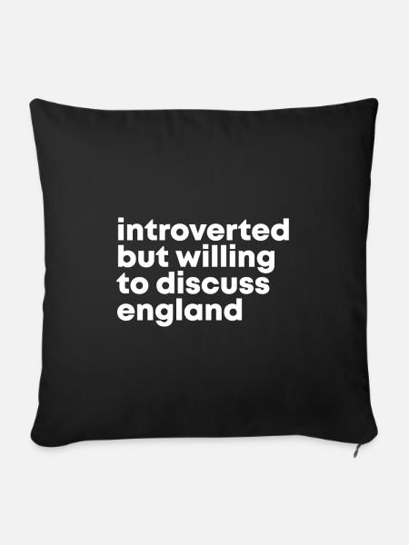 England England England - Sofakissenbezug 45 x 45 cm - Schwarz