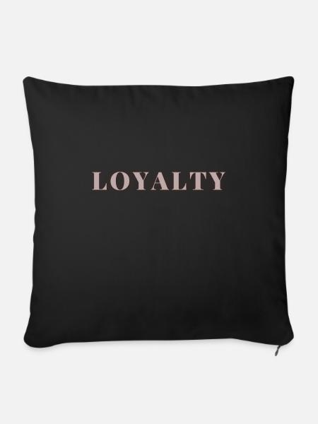 Loyalty - Sofakissenbezug 45 x 45 cm - Schwarz