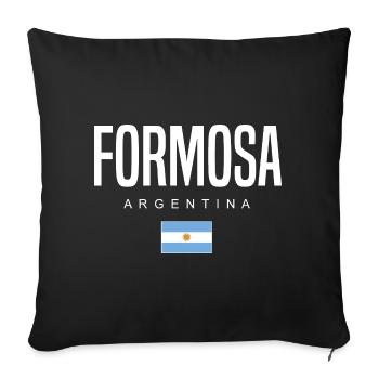 Formosa Argentina Argentinian - Sofa pillowcase 17,3'' x 17,3'' (45 x 45 cm) - black - Front