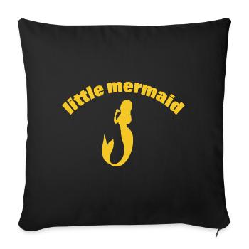 Sirène - Housse de coussin décorative 45 x 45 cm - noir - Devant
